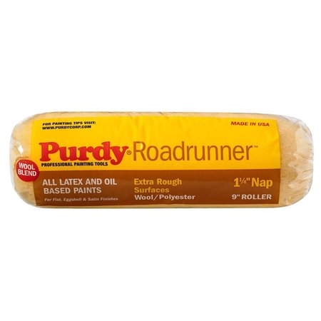 PURDY Roadrunner Polyester 9 in. W X 1-1/4 in. Regular Paint Roller Cover 144654097